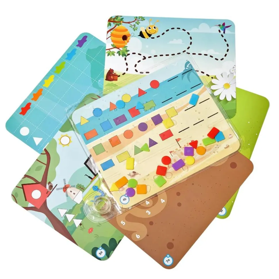 Aktivitetsmatte - Former, Farve & Finmotorik