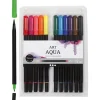 Akvareltusser M. Dobbeltspids, 12 Stk