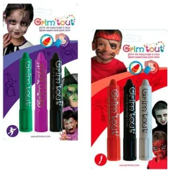 Ansigtsfarve - Farvestifter 3 Stk.