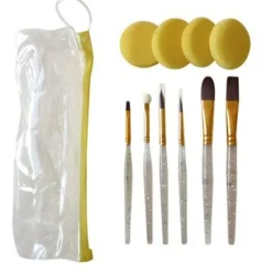 Ansigtsfarve - Penselsaet Deluxe