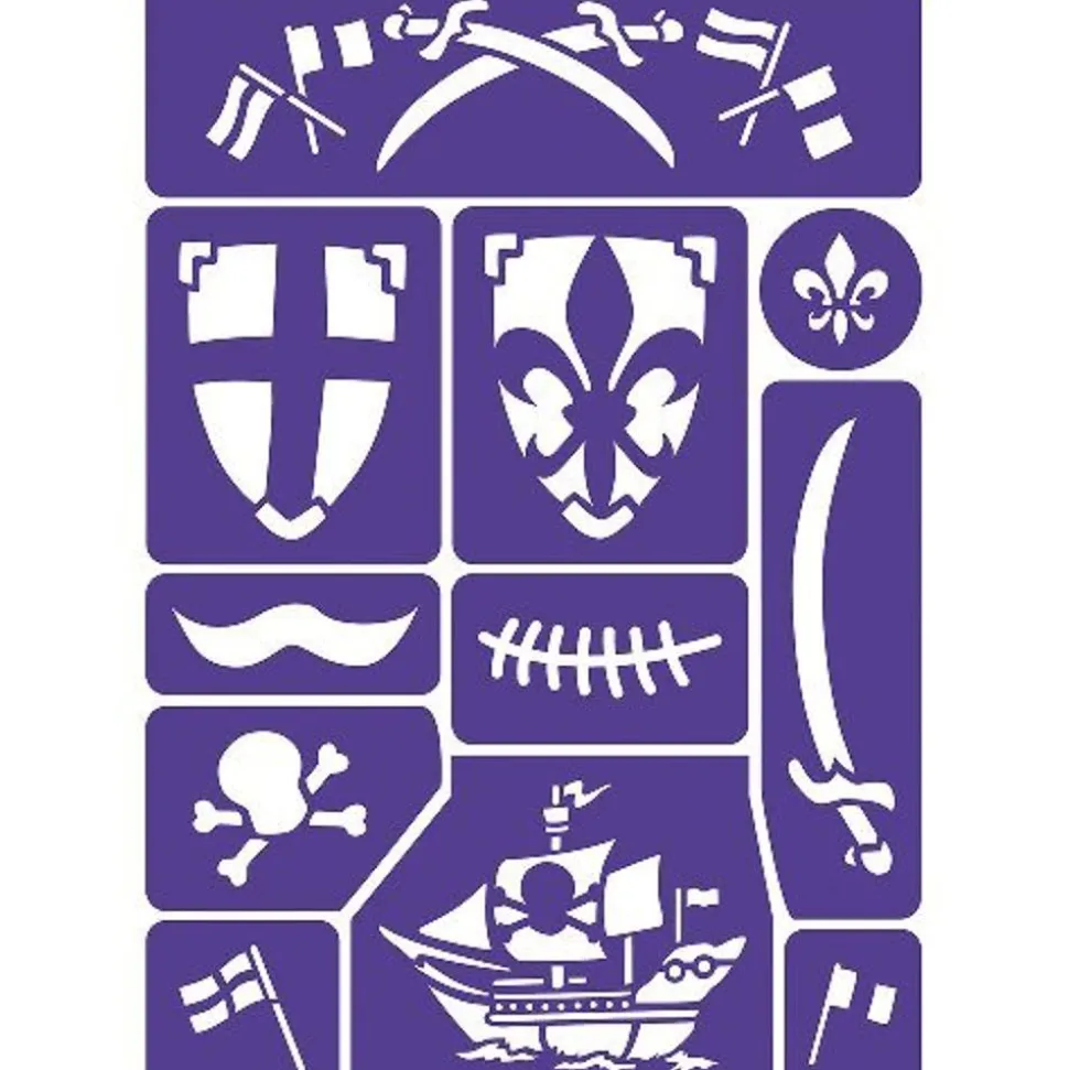 Ansigtsfarve - Skabelon Til Ridder Og Pirater