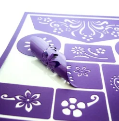 Ansigtsfarve - Skabelon Til Blomster