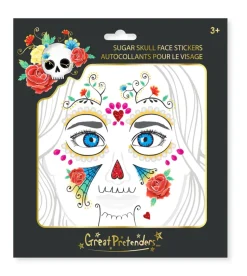 Ansigtsklistermaerker - Sugar Skull