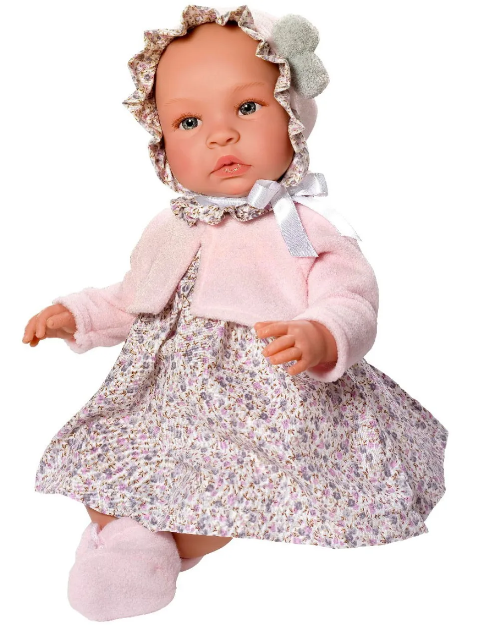 Asi Dukke 46 Cm. Leonora - Med Kjole Og Cardigan
