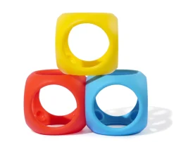 Babybold I Silikone - Basisfarver, 3 Stk.