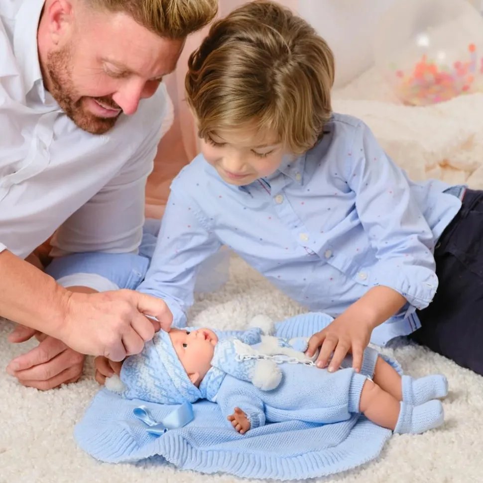 Babydukke - Lyseblat Toj, 38 Cm