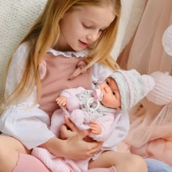 Babydukke - Lyserodt Toj, 38 Cm