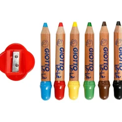 Baby-Farveblyanter - Ass. Farver, 6 Stk