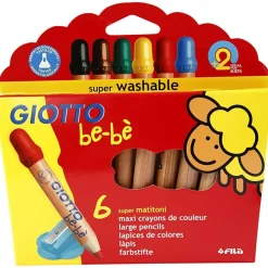 Baby-Farveblyanter - Ass. Farver, 6 Stk