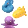 Badedyr I Naturgummi, 3 Stk.