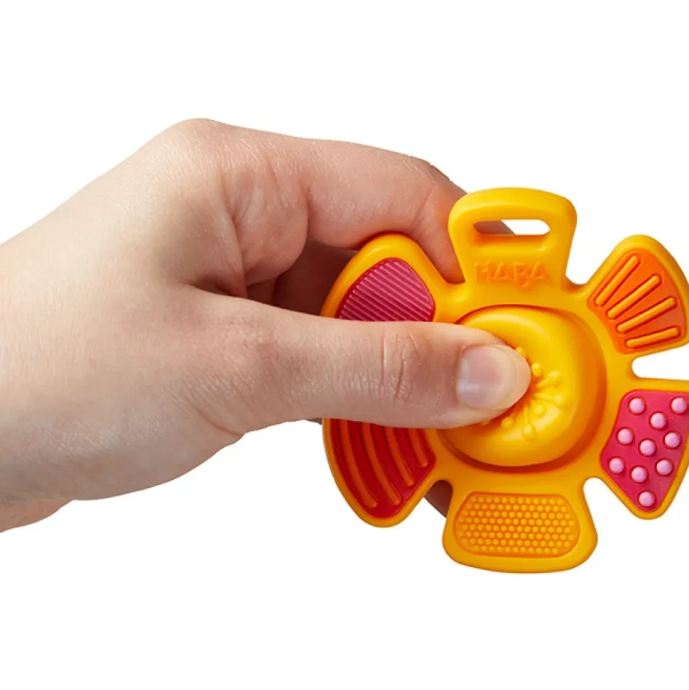 Bide- Og GribeLegetøj - Orange Blomst