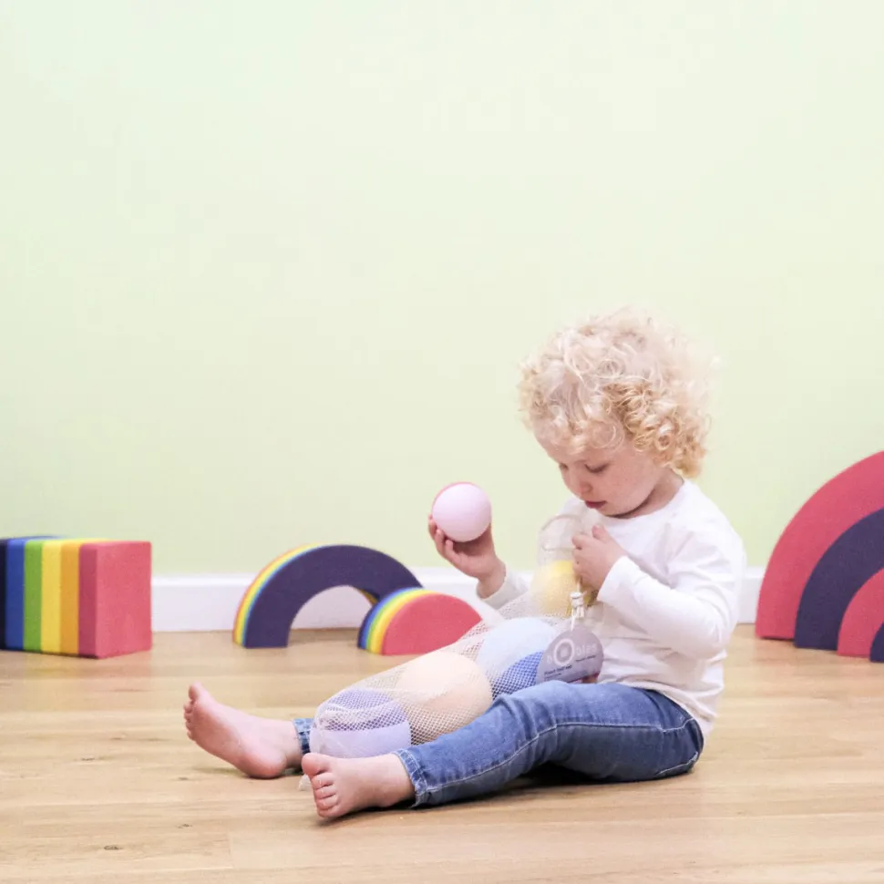 Bobles Boldsaet Rainbow, 6 Stk