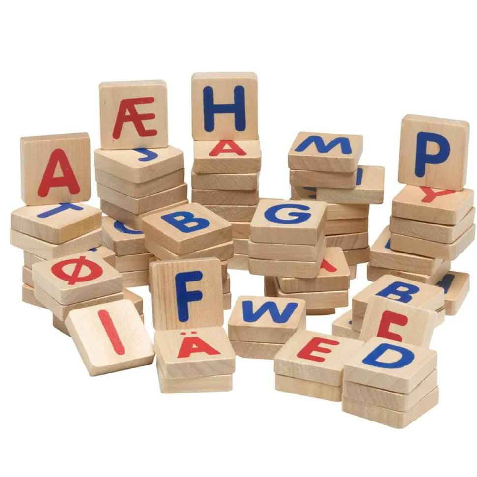 Bogstaver I Trae, Store, Med Magnet