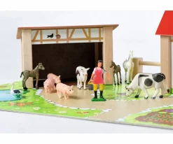 Bondegard Med Dyr Og Tilbehør, 25 Dele