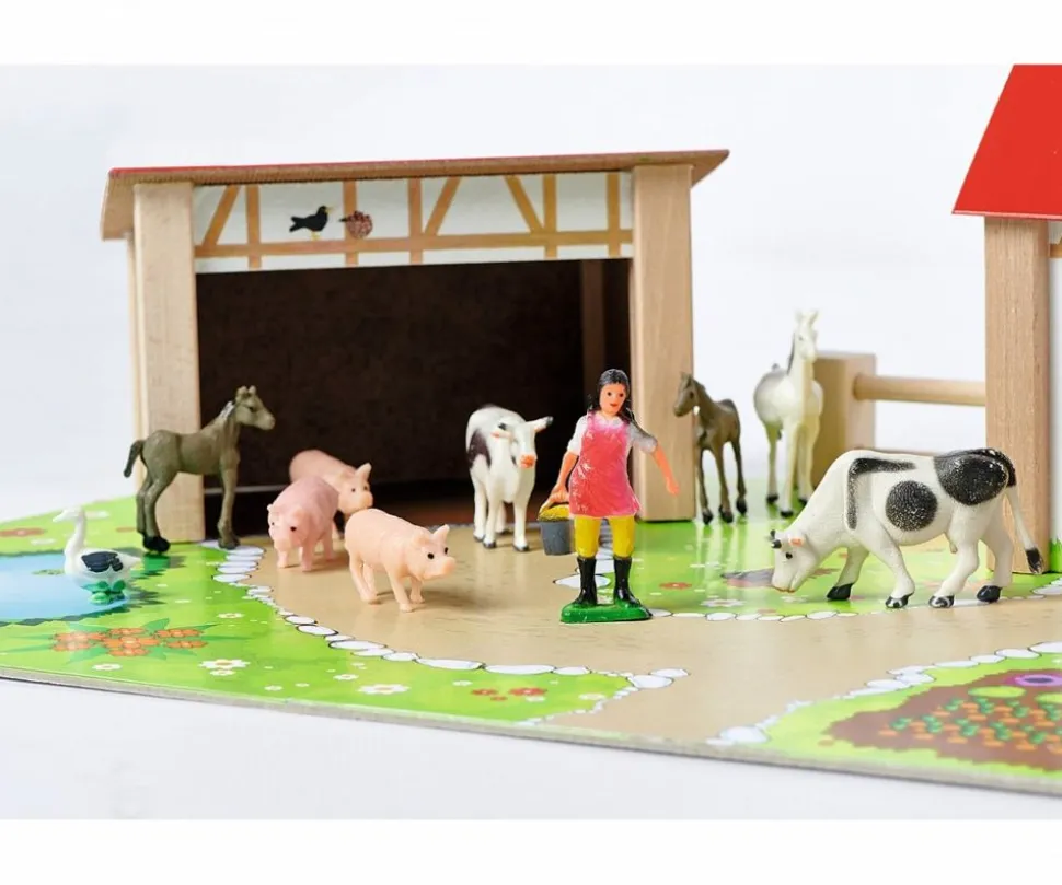 Bondegard Med Dyr Og Tilbehør, 25 Dele