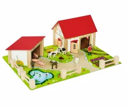 Bondegard Med Dyr Og Tilbehør, 25 Dele