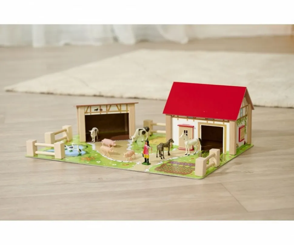 Bondegard Med Dyr Og Tilbehør, 25 Dele