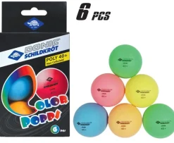 Bordtennisbolde Poly 40+, 6 Stk. - O 4 Cm.