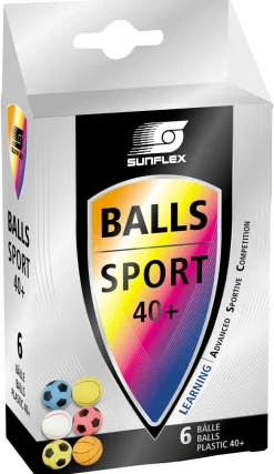 Bordtennisbolde Sport, 6 Stk. - O 4 Cm.
