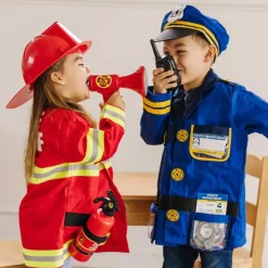 Brandmandssaet Inkl. Hjelm, Str. 3-6 Ar