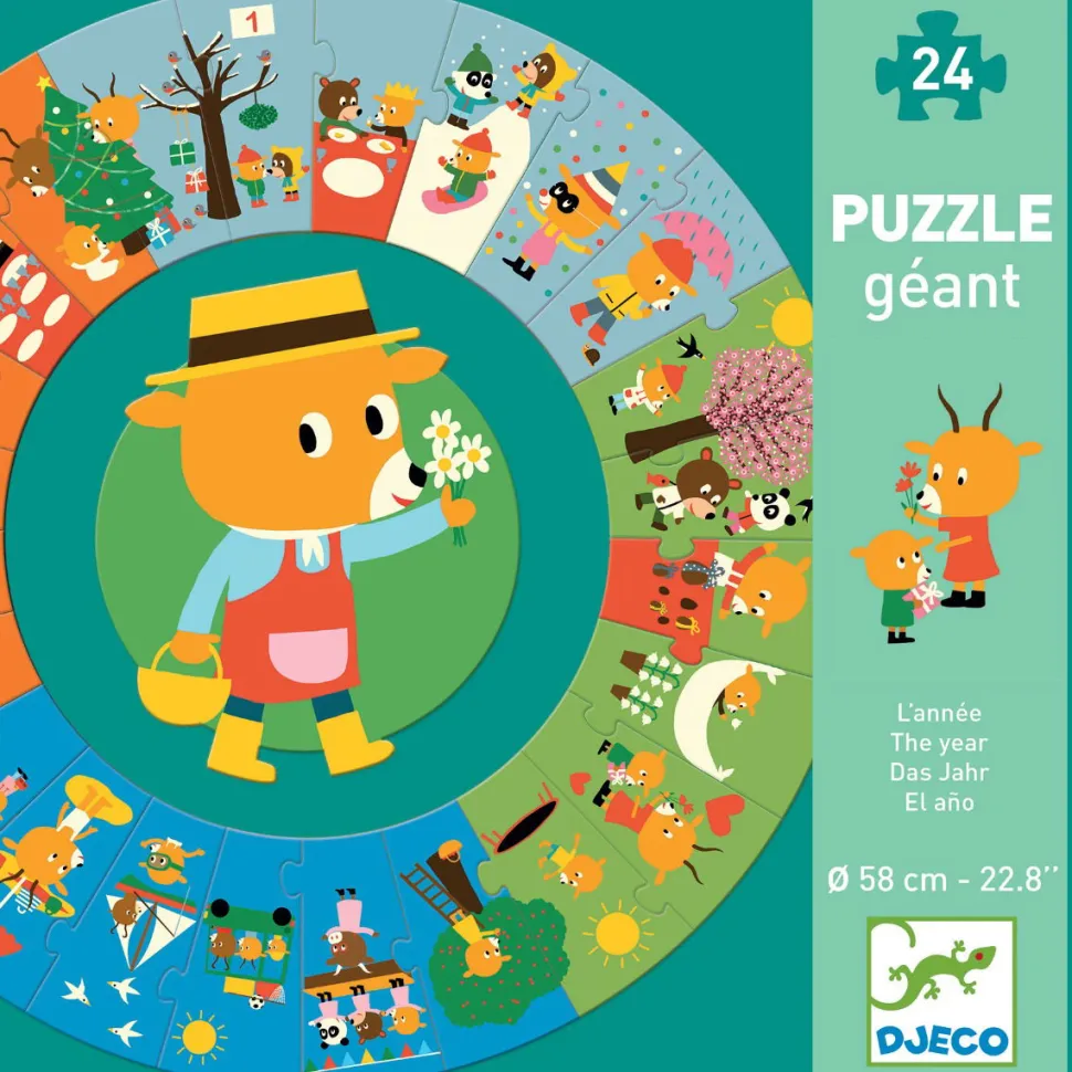 Cirkelpuslespil Med 24 Brikker - Arets Gang