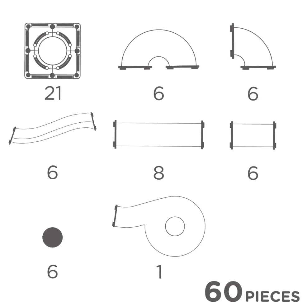 Cleverclixx | Intense Kuglebane, 60 Stk