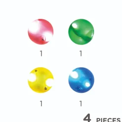 Cleverclixx | Kugler Med Lys I, 4 Stk