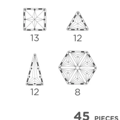 Cleverclixx | Pastel Geo, 45 Stk