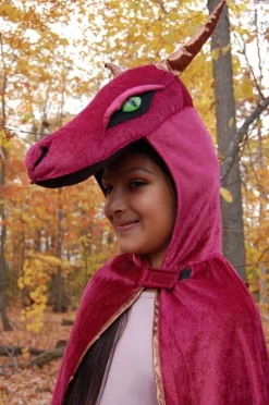 Dragekappe - Rod/Guld - Flere Storrelser