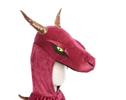 Dragekappe - Rod/Guld - Flere Storrelser