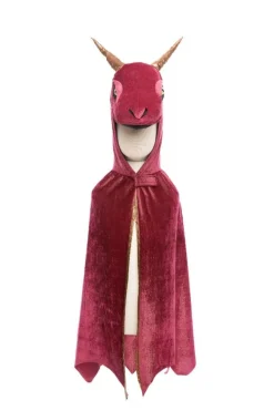 Dragekappe - Rod/Guld - Flere Storrelser