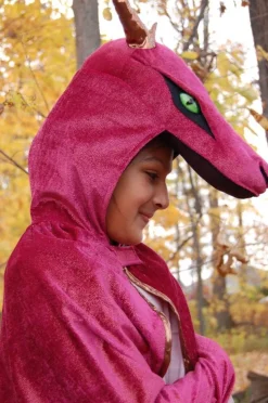 Dragekappe - Rod/Guld - Flere Storrelser