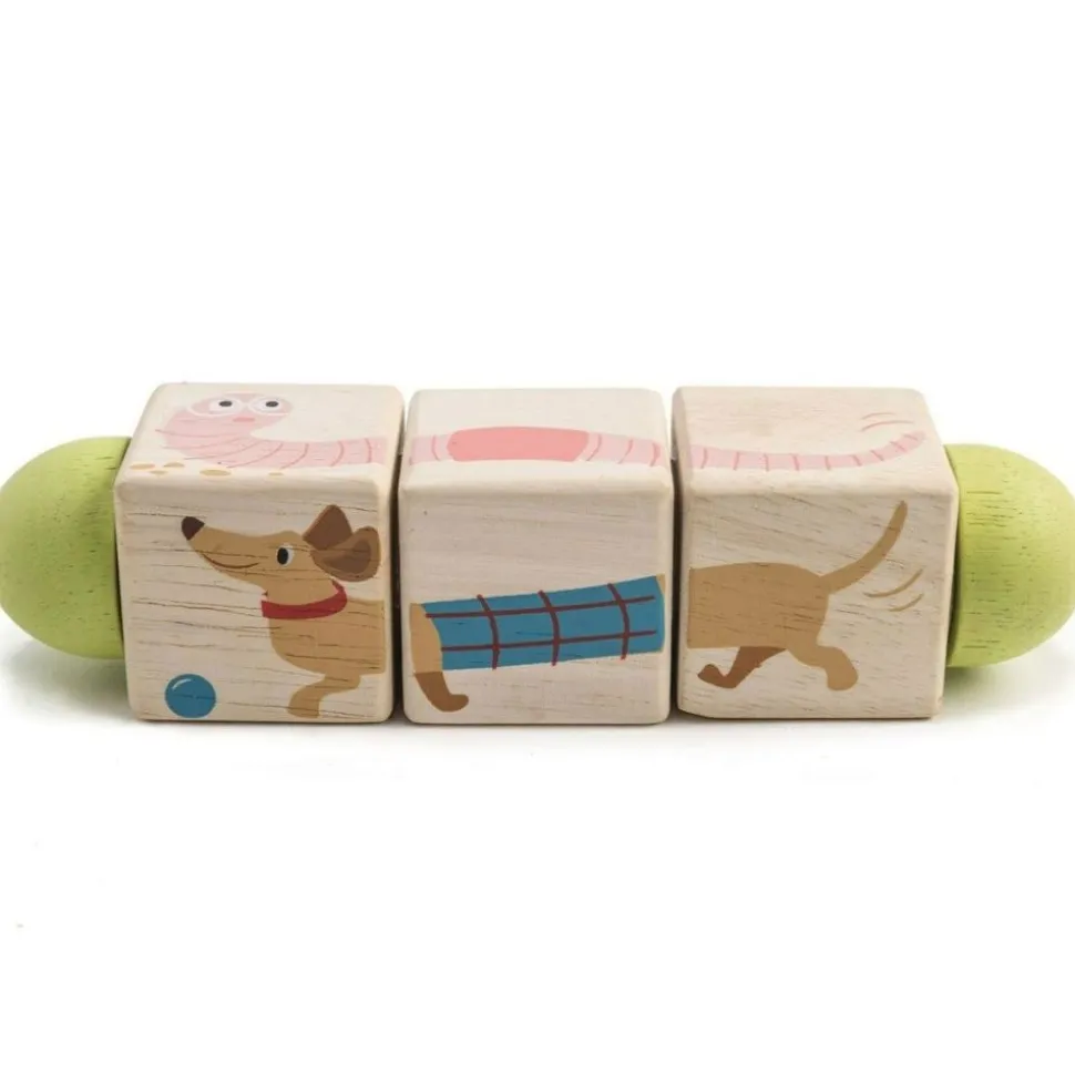 Dreje-Puslespil Af Trae - Dyr