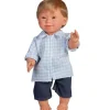 Dukke M. Downs Syndrom - Dreng, Blond Har, 40 Cm
