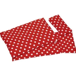 Dukke Sengesaet - Polkaprikker, 40 Cm