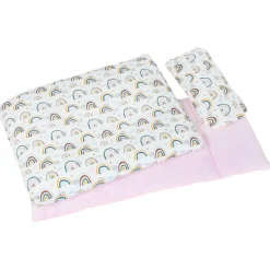 Dukke Sengesaet - Regnbue, 40 Cm