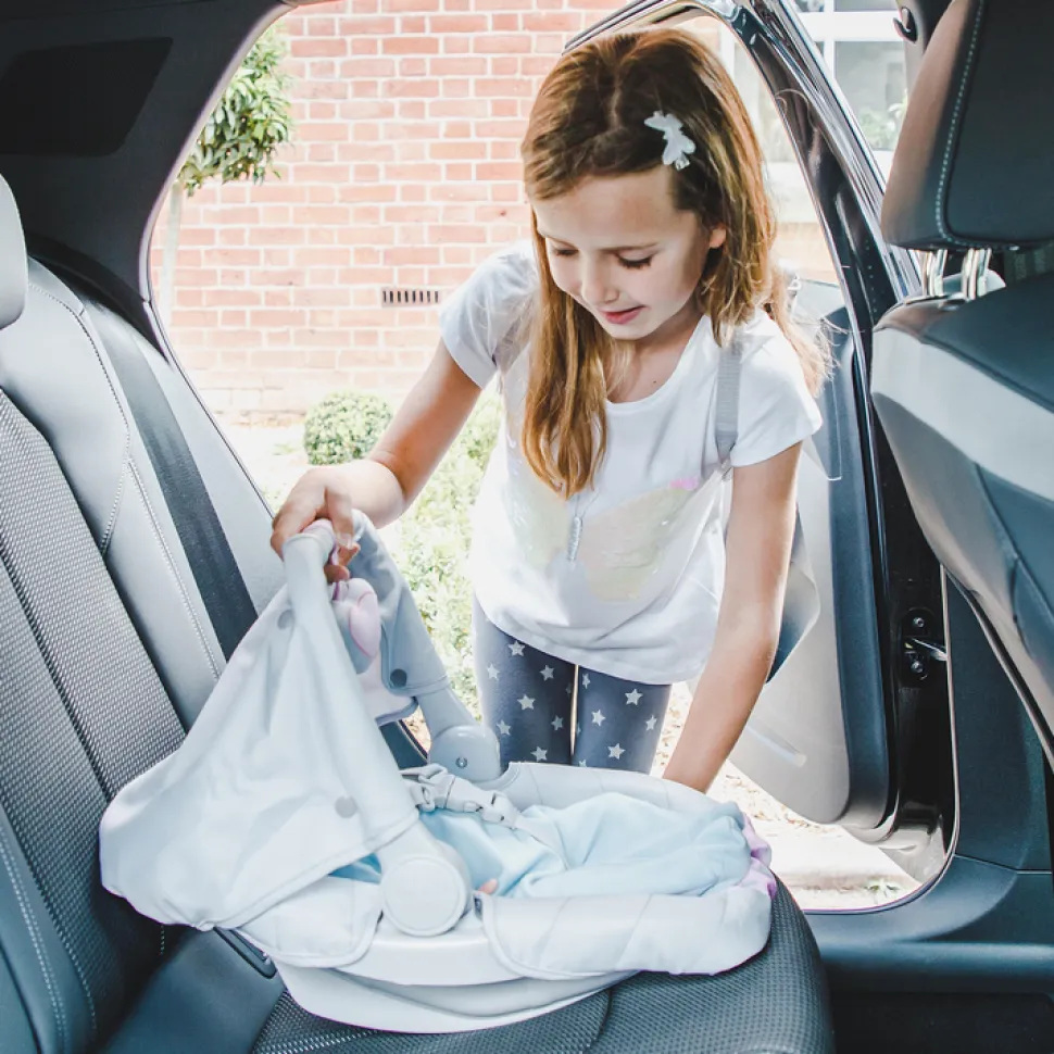 Dukke Tilbehør - Autostol, 45 Cm.