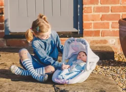 Dukke Tilbehør - Autostol, 45 Cm.