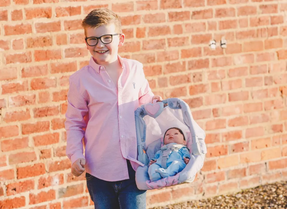 Dukke Tilbehør - Autostol, 45 Cm.