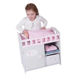 Dukke Tilbehør - Puslebord/Seng