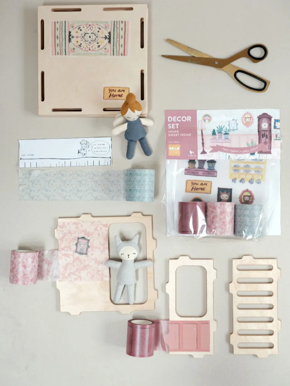 Dukkehus Build Tilbehør - Home Sweet Home