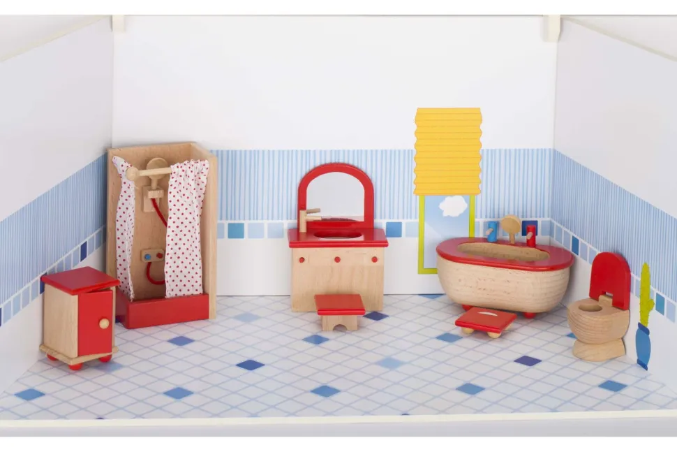 Dukkehus Tilbehør - Badevaerelse, Klassisk