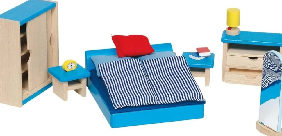 Dukkehus Tilbehør - Sovevaerelse, Moderne