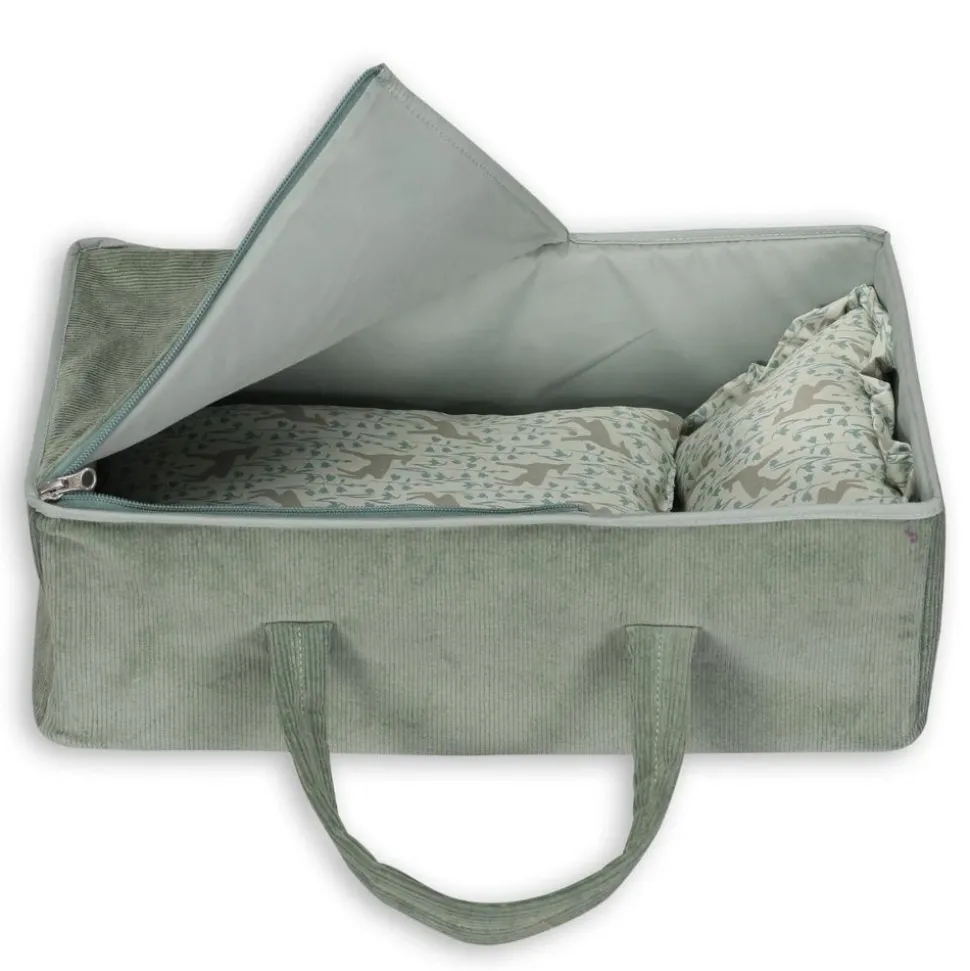 Dukkelift Inkl. Pude Og Dyne - Mint, 40 Cm