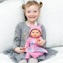 Dukketoj - Enhjorningedragt, 45 Cm.