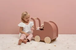 Dukkevogn Inkl. Sengesaet - Rosa