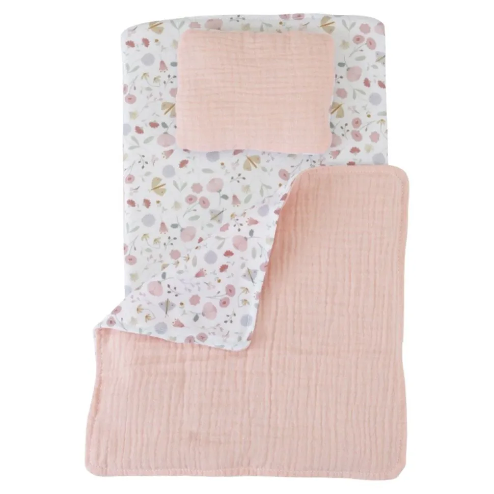 Dukkevogn Inkl. Sengesaet - Rosa