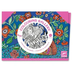 Farvelaegningsplakater - Blomster, 3 Stk