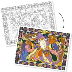 Farvelaegningsplakater - Helte, 3 Stk