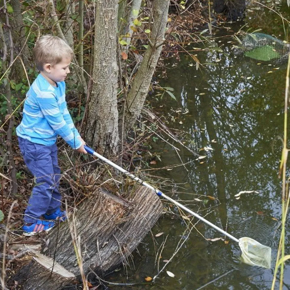 Fiskenet Med Teleskopstang Af Aluminium